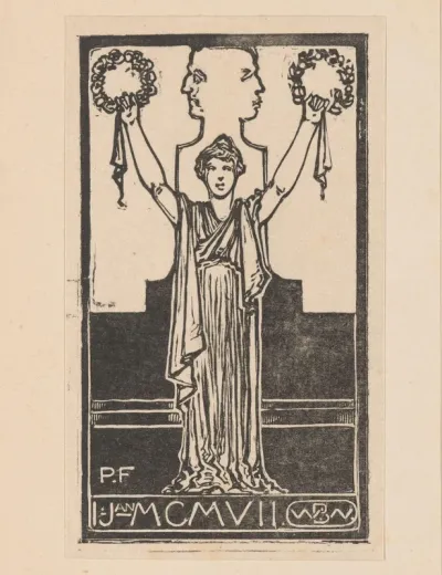 Vrouw in Romeins gewaad