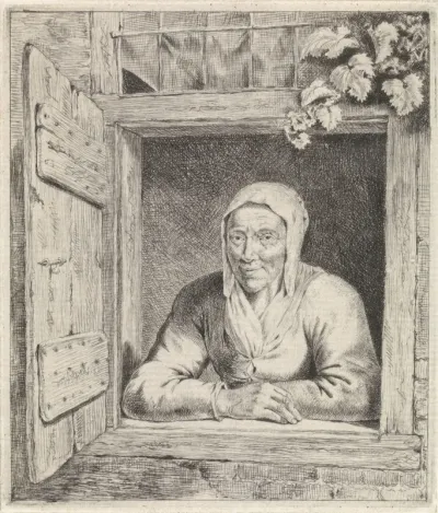 Vrouw in venster