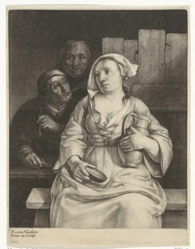 Vrouw met een kruik