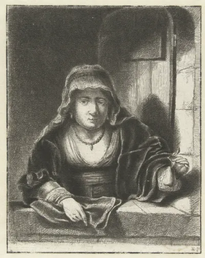 Vrouw met een peer