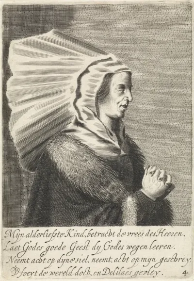 Vrouw met gevouwen handen