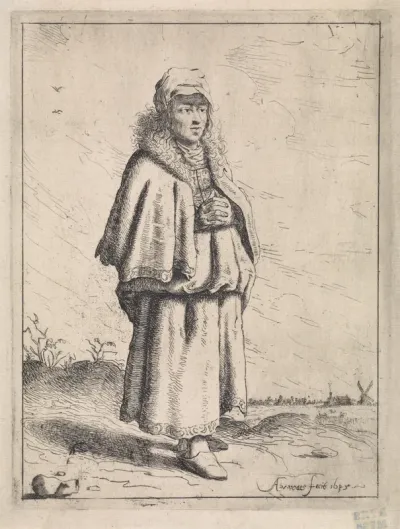 Vrouw met gevouwen handen