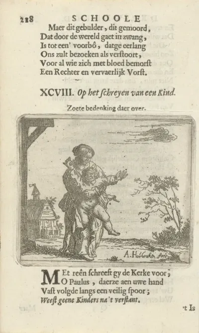 Vrouw met huilend kind