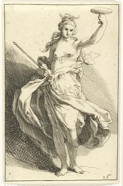Vrouw met kelk en scepter