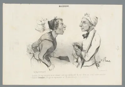 Vrouw met kolenschuif valt boos uit naar man