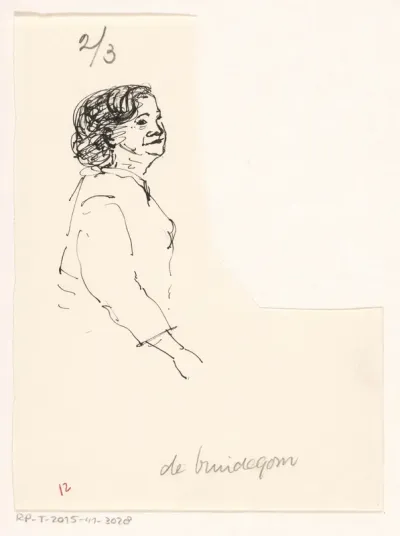 Vrouw met kort haar
