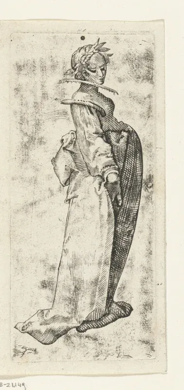 Vrouw met lauwerkrans