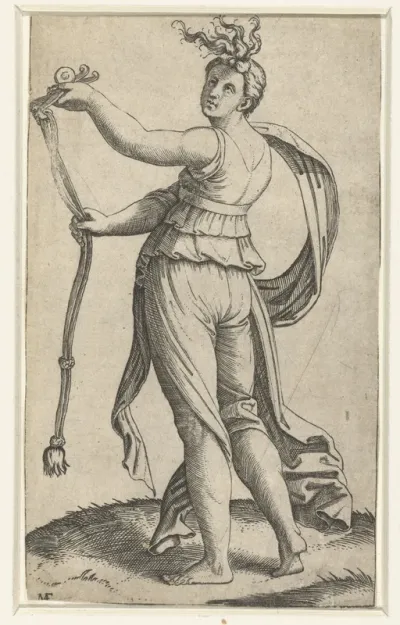 Vrouw met paardentoom als personificatie van Matigheid (Temperantia)