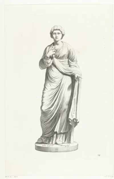 Vrouw met Romeinse kleding