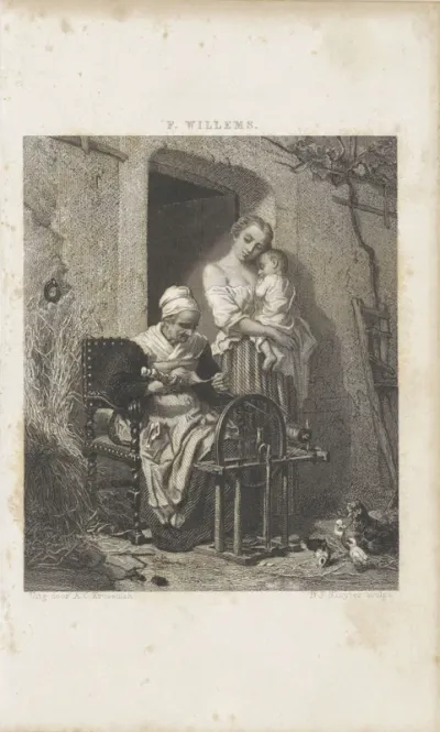 Vrouw met spinnewiel