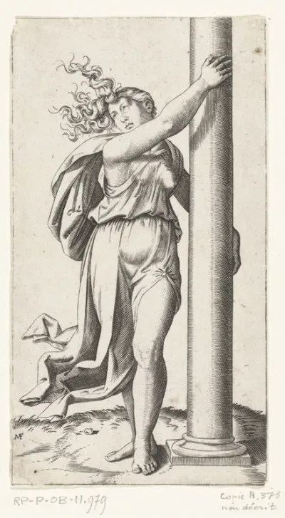 Vrouw met zuil als personificatie van Kracht (Fortitudo)
