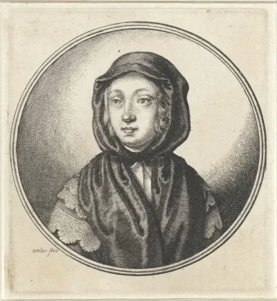Vrouw met zwarte hoofddoek