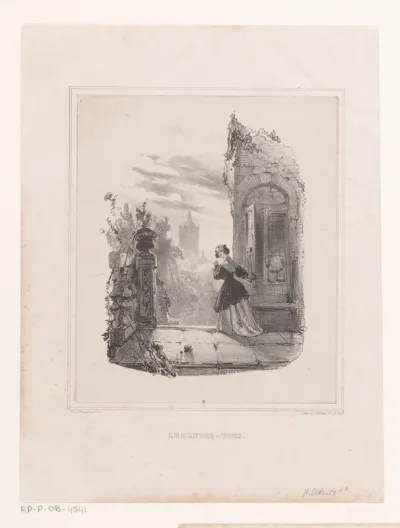 Vrouw op een terras