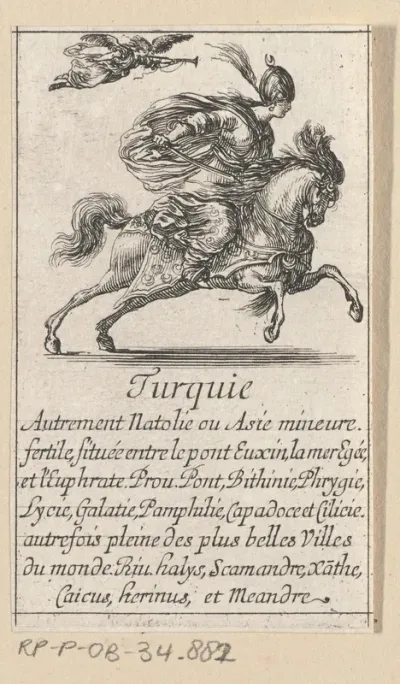 Vrouw uit Turkije te paard