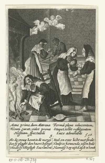 Vrouw vindt de ongeschonden hostie tussen de as