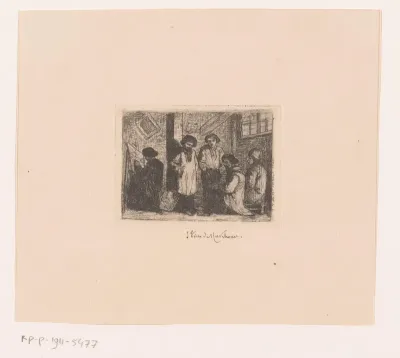 Vrouwelijke schilder aan het werk in een atelier