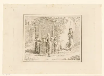 Vrouwen bij waterput