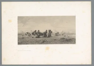 Vrouwen in de Sahara op terugtocht van waterput