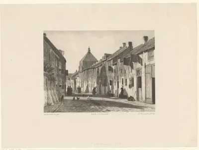 Vrouwen in dorpsstraat