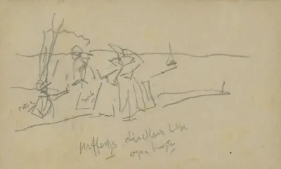Vrouwen in een landschap