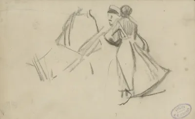 Vrouwen, mogelijk dienstbodes
