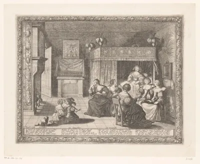 Vrouwen op kraambezoek