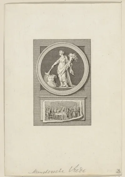 Vrouwfiguur als de Vrede van Münster