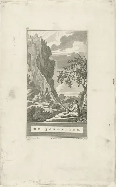 Vruchtbaar dal en een stad op een berg
