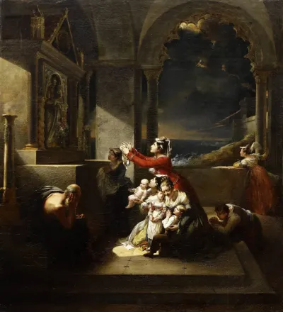 Vœu à la Madone pendant un orage