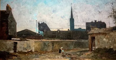 Vue d'un quartier misérable (Rouen ?)