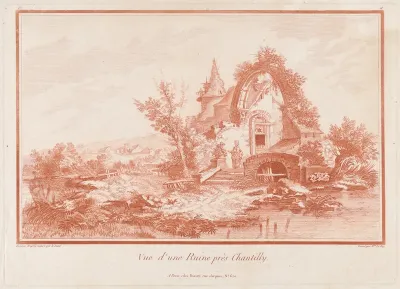 Vue d'une ruine près Chantilly (View of a Ruin near Chantilly)