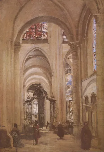 Vue de l'intérieur de la cathédrale de Sens