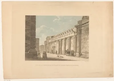 Vue de la Cathedrale de Syracuse, ancien temple de Minerve
