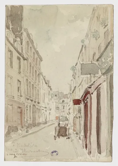 Vue de la rue Hugues Aubriot, 4ème arrondissement