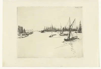 Vue de la Tamise (prise de Limehouse)