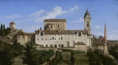 Vue de la Trinité-des-Monts à Rome