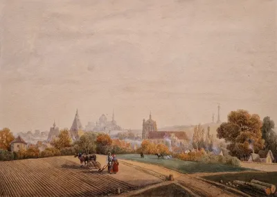 Vue de la ville de Dreux