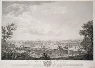 Vue de la ville et du port de Bayonne, nro 11