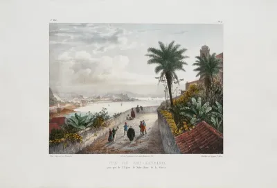 Vue de Rio-Janeiro - prise près de l'Eglise de Notre-Dame da Gloire