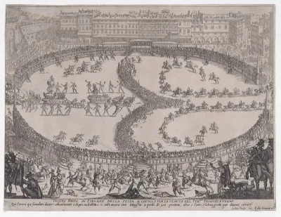 Vue d'Ensemble de la Fête (View of the Ensemble of the Festival), from "Guerre de Beaute" (Guerra di Bellezza) (War of Beauty)