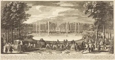 Vue du Bassin de Neptune dans le Jardin de Versailles