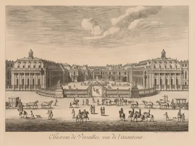 Vue du Château de Versailles, vu de l'avant-cour
