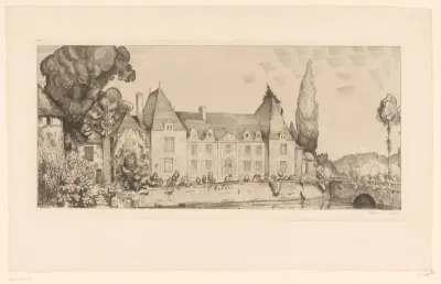 Vue du château de Villaines
