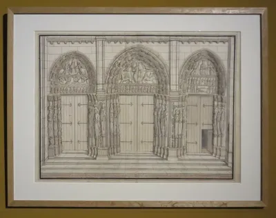 Vue du Portail royal de la cathédrale de Chartres