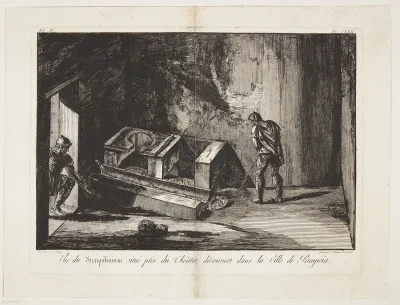 Vue du Sterquilinium situé près du théâtre découvert dans la Ville de Pompeiia