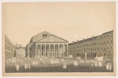 Vue du Théâtre Royal à Bruxelles