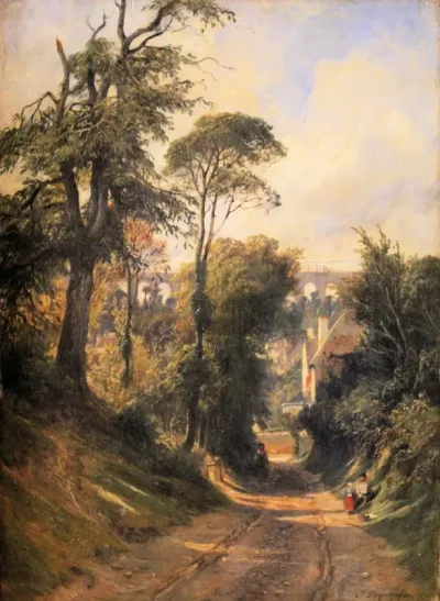 Vue du Val-Fleury et de l'aqueduc