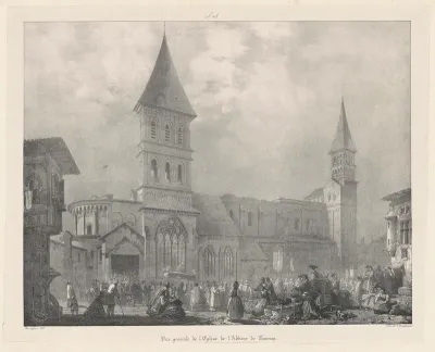 Vue general de l'Église de l'Abbaye de Tournus