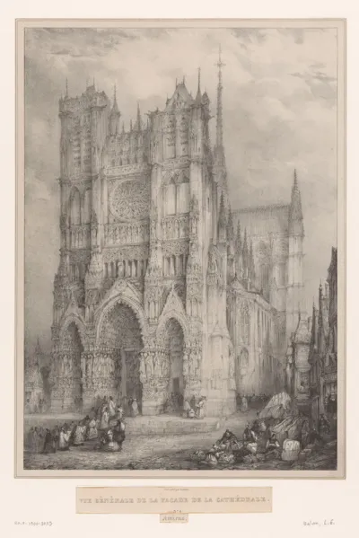 Vue générale de la façade de la cathédrale