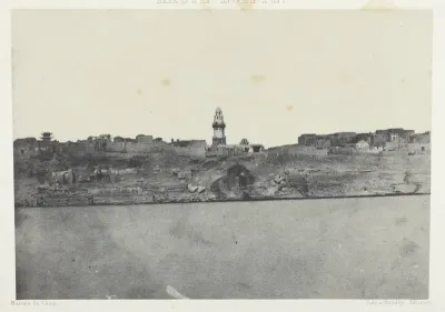 Vue Générale d'Esneh, Haute-Egypte, plate 64 from the album "Egypte, Nubie, Palestine et Syrie" (1852)